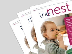 Okładka publikacji z niemowlęciem