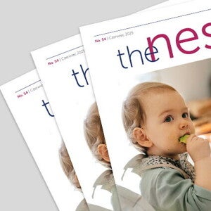 Okładka publikacji z niemowlęciem