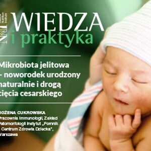 Mikrobiota jelitowa – noworodek urodzony naturalnie i drogą cięcia cesarskiego