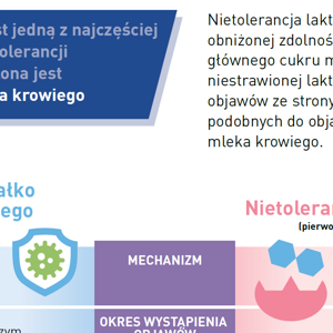Porównanie nietolerancji laktozy i ABMK