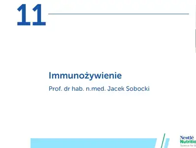 Okładka do nagrania odcinka 11 z serii wykładów żywienie medyczne